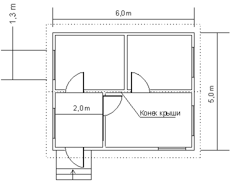 План садового домика СД-11