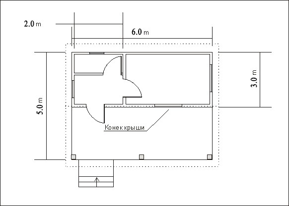 План садового домика CД-5